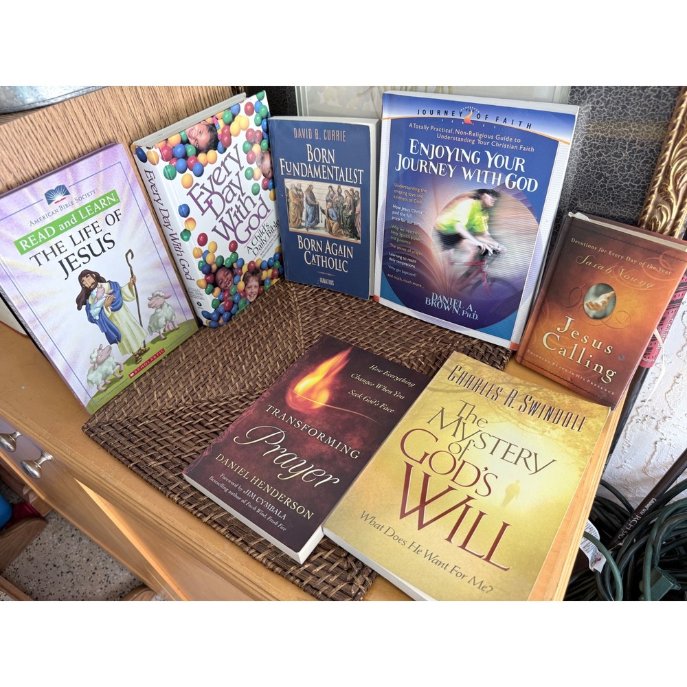Christian Book Bundle Swindoll Jesus Calling Childrens Bible Devotional 7 Books